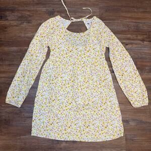 SO goods for life size XS JUNIORS mini dress yellow floral cottagecore preppy